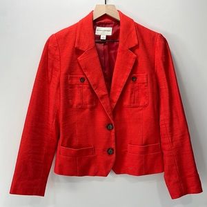 Banana Republic Bright Orange/Coral Blazer